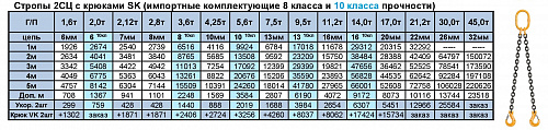 «Строп цепной 2СЦ двухветвевой» – №3